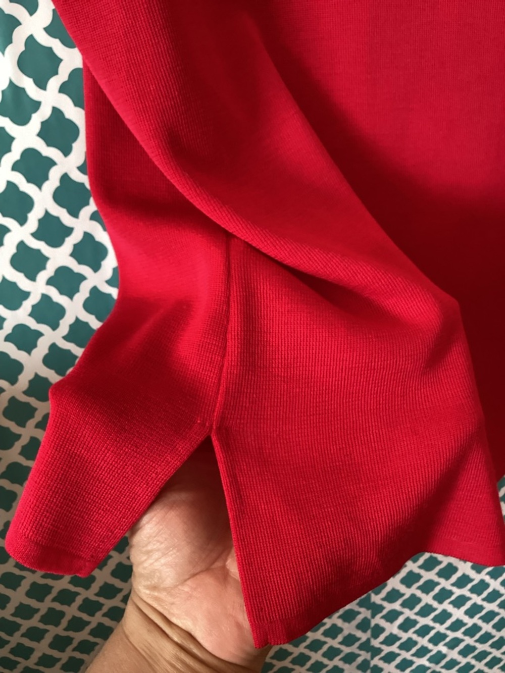 Ming Wang Red Sleeveless Knit Shell size large - Picture 9 of 11